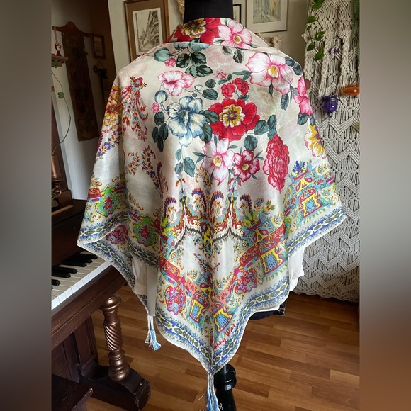 Johnny Was Accessories Johnny Was Silk Scarf Poshmark